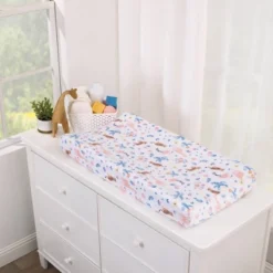 Carter's™ Carter's Tropical Super Soft Changing Pad Cover - Pink -Baby Furniture Store GUEST 68d6a6c6 9e45 4a24 8275 192074011898