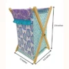 Bacati - Isabella Paisley Aqua/Lilac/Purple Laundry Hamper With Wooden Frame 2 Bacati - Isabella Paisley Aqua/Lilac/Purple Laundry Hamper With Wooden Frame -Baby Furniture Store GUEST 6c30cc63 d872 4a4d 94b0 5f208e2ca4ce