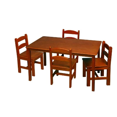 5pc Kids' Rectangle Table And Chair Set - Gift Mark 8 5pc Kids' Rectangle Table And Chair Set - Gift Mark - Image 6