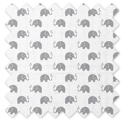Bacati - Elephants Gray Muslin 100 Percent Cotton Universal Baby US Standard Crib Or Toddler Bed Fitted Sheet 6 Bacati - Elephants Gray Muslin 100 Percent Cotton Universal Baby US Standard Crib Or Toddler Bed Fitted Sheet - Image 4