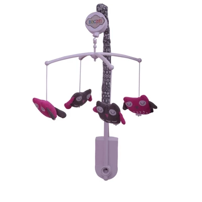Bacati - Owls In The Woods Pink Fuschia Gray 10 Pc Crib Bedding Set With 2 Crib Fitted Sheets 5 Bacati - Owls In The Woods Pink Fuschia Gray 10 Pc Crib Bedding Set With 2 Crib Fitted Sheets - Image 3