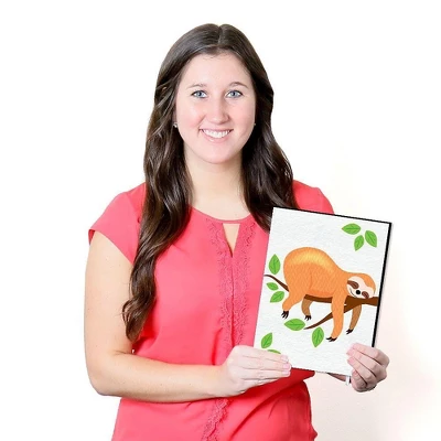 Big Dot Of Happiness Let's Hang - Sloth - Nursery Wall Art And Kids Room Decorations - Gift Ideas - 7.5 X 10 Inches - Set Of 3 Prints 6 Big Dot Of Happiness Let's Hang - Sloth - Nursery Wall Art And Kids Room Decorations - Gift Ideas - 7.5 X 10 Inches - Set Of 3 Prints - Image 4