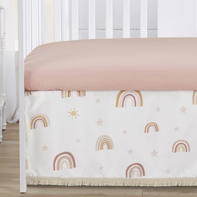 Sweet Jojo Designs Girl Baby Crib Bedding Set - Boho Rainbow Collection 4pc 5 Sweet Jojo Designs Girl Baby Crib Bedding Set - Boho Rainbow Collection 4pc - Image 3