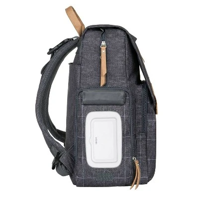 Eddie Bauer Cascade Plaid Diaper Bag - Gray 7 Eddie Bauer Cascade Plaid Diaper Bag - Gray - Image 5