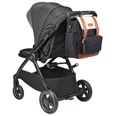 JJ Cole Bloomfield Modular Knapsack Diaper Bag Onyx & Ivory 16 JJ Cole Bloomfield Modular Knapsack Diaper Bag Onyx & Ivory - Image 14