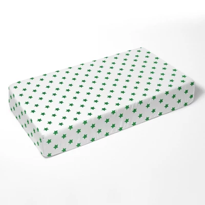 Bacati - Stars Green Muslin 3 Pc Toddler Bed Sheet Set 100 Percent Cotton 5 Bacati - Stars Green Muslin 3 Pc Toddler Bed Sheet Set 100 Percent Cotton - Image 3