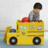 Delta Children Cocomelon School Bus Toy Box - Greenguard Gold Certified