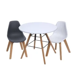 3pc Modern Kids' Round Table And Chair Set - Gift Mark -Baby Furniture Store GUEST 7da3cabe 46e5 48d1 a945 b8787e7812f7