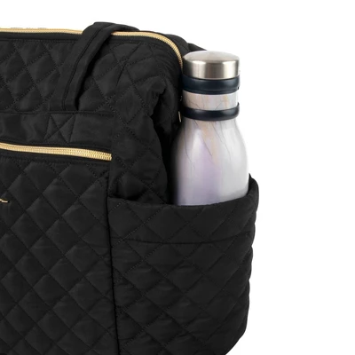 Jessica Simpson Quilted Tote - Black 8 Jessica Simpson Quilted Tote - Black - Image 6