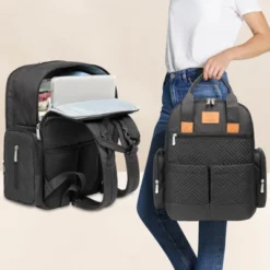 KeaBabies Bree Diaper Bag Backpack, Waterproof Baby Diaper Bags With Changing Pad, Girl, Boy, 2 Kids Travel Essentials (Charcoal) -Baby Furniture Store GUEST 7e1dd446 0d51 4aaa 8bc2 e13ceb673ccf