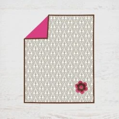 Bacati - Damask Pink Fuschia Chocolate 4 Pc Crib Bedding Set With Diaper Caddy -Baby Furniture Store GUEST 7ffc2a80 5520 4310 87af f49348c4faad