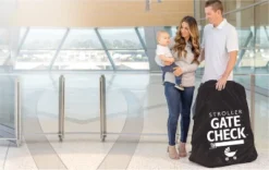 J.L. Childress Gate Check Bag For Single & Double Strollers, Black, Height 46" -Baby Furniture Store GUEST 812326af e6b9 413e b74d 36a837a5012a