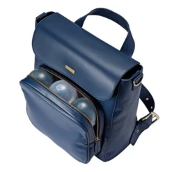 JJ Cole Vegan Leather Brookmont Backpack Diaper Bag - Oxford Navy -Baby Furniture Store GUEST 86cd9c3d b923 42e4 9b31 5f0d6d7cde6d