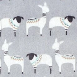 Hudson Baby Unisex Baby Plush Mink And Faux Shearling Blanket, Aztec Llama, One Size