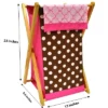 Bacati - Butterflies Pink/chocolate Laundry Hamper With Wooden Frame -Baby Furniture Store GUEST 88c904b7 5c38 4e6f a1f1 9723428ab8f4