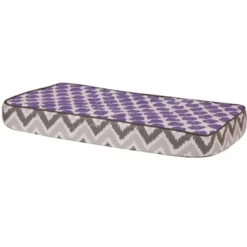 Bacati - Ikat Zigzag Lilac Dots Muslin Changing Pad Cover -Baby Furniture Store GUEST 8a7b8b18 e79b 443b b2b1 742b896be4c4