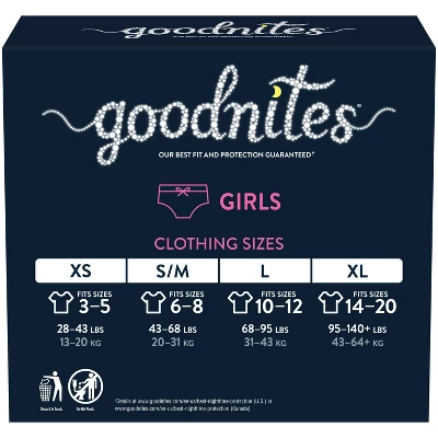 Goodnites Girls' Nighttime Bedwetting Underwear - (Select Size And Count) 8 Goodnites Girls' Nighttime Bedwetting Underwear - (Select Size And Count) - Image 6
