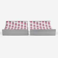 Bacati - Elephants Pink/Fuschia/Gray Mini Elephants Quilted Top Changing Pad Cover -Baby Furniture Store GUEST 8db265b4 913f 4c0b b99c 7380c5d0cca4