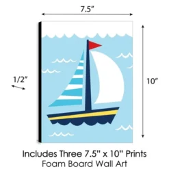 Big Dot Of Happiness Lighthouse, Sailboat And Anchor - Boy Nursery Wall Art And Nautical Kids Room Decor - 7.5 X 10 Inches - Set Of 3 Prints -Baby Furniture Store GUEST 8f7b75e9 9ba3 40e1 9925 6dce1cb62a19