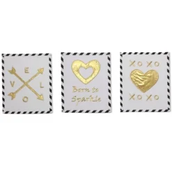 Bacati - Love Black Gold 10 Pc Crib Bedding Set With 2 Crib Fitted Sheets -Baby Furniture Store GUEST 9092c84e 716d 4603 be5b 42d9e18dc025