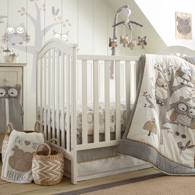 Night Owl Gray Blanket - Levtex Baby 4 Night Owl Gray Blanket - Levtex Baby - Image 2