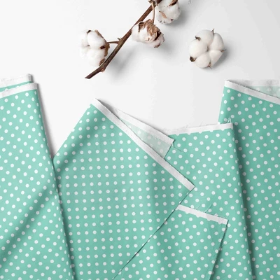 Bacati - Mint Pin Dots 3 Pc Toddler Bed Sheet Set 3 Bacati - Mint Pin Dots 3 Pc Toddler Bed Sheet Set