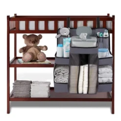 LA Baby Diaper Caddy And Nursery Organizer For Baby's Essentials - Gray -Baby Furniture Store GUEST 96edecf4 ff75 4d23 a189 383067fd9767