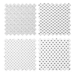 Bacati - LOVE Muslin Swaddling Blankets Set Of 4, Black/White -Baby Furniture Store GUEST 9731bd0a fe13 401e ab6c ef4eb5200632