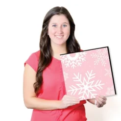 Big Dot Of Happiness Pink Winter Wonderland - Kids Room Nursery Decor & Home Decor - 11 X 11 Inches Nursery Wall Art - Set Of 4 Prints For Baby's Room -Baby Furniture Store GUEST 9be226bb db8e 41b5 a577 fa1628c3cca7