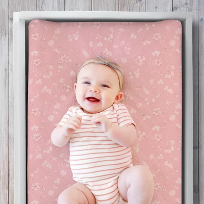 The Peanutshell Floral Changing Pad Covers For Girls, 3-Pack 5 The Peanutshell Floral Changing Pad Covers For Girls, 3-Pack - Image 3