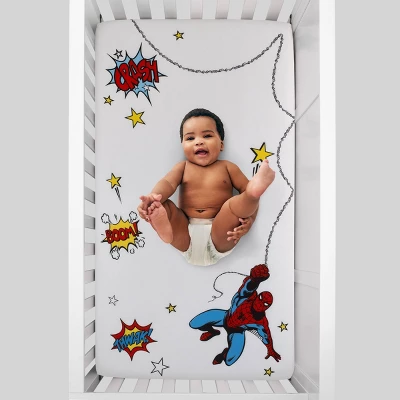 Marvel Spider-Man Photo Op Fitted Crib Sheet 4 Marvel Spider-Man Photo Op Fitted Crib Sheet - Image 2