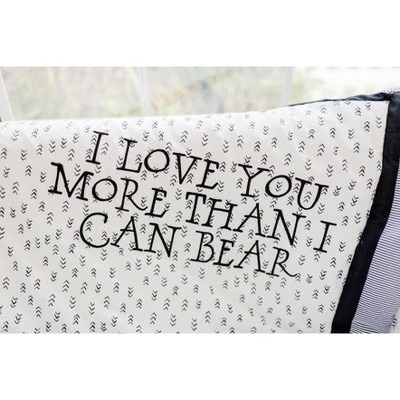 Crib Bedding Set My Baby Sam White Black 4 Crib Bedding Set My Baby Sam White Black - Image 2