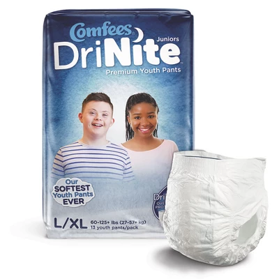 Comfees DriNite Juniors Youth Absorbent Underwear Large / X-Large 7 Comfees DriNite Juniors Youth Absorbent Underwear Large / X-Large - Image 5