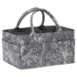 Sammy & Lou Printed Felt Storage Caddy - Floral
