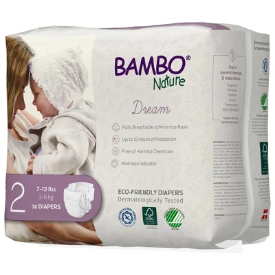 Bambo Nature Baby Baby Diaper Size 2, 7 To 13 Lbs. 1000016924, 96 Ct 5 Bambo Nature Baby Baby Diaper Size 2, 7 To 13 Lbs. 1000016924, 96 Ct - Image 3