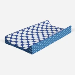 Bacati - MixNMatch Blue Large Dots Changing Pad Cover -Baby Furniture Store GUEST a1e909a7 9fbf 4a9c 9d6d d4cdea31d053