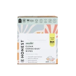 The Honest Company Plant-Based Baby Wipes Made With Over 99% Water - Sunburst - 864ct -Baby Furniture Store GUEST a362b109 1a52 495f bca8 ac25954dbb72