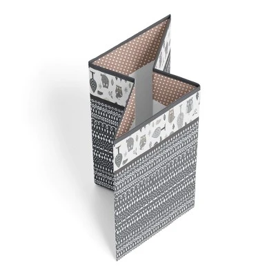 Bacati - Owls Gray/Beige Neutral Collapsible Laundry Hamper 3 Bacati - Owls Gray/Beige Neutral Collapsible Laundry Hamper