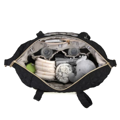 Jessica Simpson Quilted Tote - Black 7 Jessica Simpson Quilted Tote - Black - Image 5