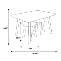 Kids' Dipped Table And Stool Set - ACEssentials -Baby Furniture Store GUEST a589ca04 3acc 4a29 856f 9a4369f49252