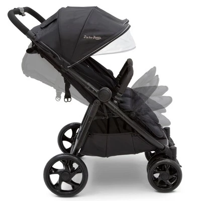 Jeep Destination Ultralight Side X Side Double Stroller By Delta Children - Midnight Black 5 Jeep Destination Ultralight Side X Side Double Stroller By Delta Children - Midnight Black - Image 3