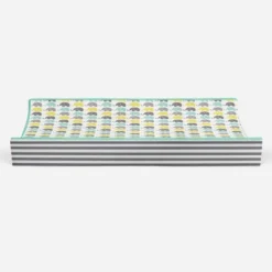 Bacati - Elephants Mint/Yellow/Gray Elephants Changing Pad Cover -Baby Furniture Store GUEST a9370ff1 2914 464c 99fc 1bcc3ff9901c