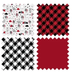 Bacati - Lumberjack Red Black Gray 10 Pc Crib Bedding Set With Long Rail Guard Cover -Baby Furniture Store GUEST aa8d3e10 329a 42e5 beef f3becf49dfed