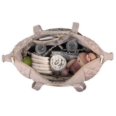 Jessica Simpson Quilted Tote - Taupe 6 Jessica Simpson Quilted Tote - Taupe - Image 4