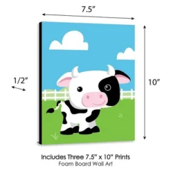 Big Dot Of Happiness Farm Animals - Barnyard Nursery Wall Art And Kids Room Decorations - Gift Ideas - 7.5 X 10 Inches - Set Of 3 Prints -Baby Furniture Store GUEST aeccf588 a67d 452a b268 3ebabba09950