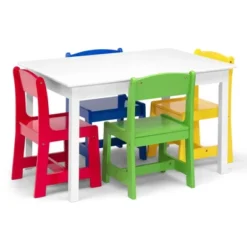 Delta Children MySize Kids' Table With 4 Chairs - Greenguard Gold Certified -Baby Furniture Store GUEST af3c406d f928 47c5 8349 acff159f4096
