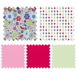 Bacati - Botanical Floral Birds Pink Multicolor 4 Pc Crib Bedding Set With Diaper Caddy -Baby Furniture Store GUEST b29246d1 cf2c 4a68 a4cb 1e5401baff7f 1