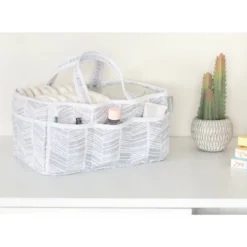 Trend Lab Storage Caddy - Gray Herringbone -Baby Furniture Store GUEST b2b4fa39 d6fb 4f74 bbb9 ba703ea5c749