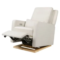 Babyletto Sigi Glider Recliner With Electronic Control And USB With Light Wood Base - Greenguard Gold Certified -Baby Furniture Store GUEST b54a8fbb 2c05 4a16 b32a b2ee0f26d9f8