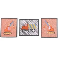 Bacati - Construction Yellow Orange Blue Gray 10 Pc Crib Bedding Set With Long Rail Guard Cover -Baby Furniture Store GUEST b690cca5 90a5 4e4d bc83 07a97ddc27c0